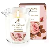 Massagekerze für Paare,Sensuelle Massage kerzen mit Rosen Duft 240ml,Geschenk für Frauen zu Weihnachten und Valentinstag,Niedrige Temperatur für Erotische Massage kerze - Mit Natürlichen Inhaltsstoffe