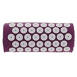 FashionCha Akupressurmatte Akupressurkissen für Nacken, Kopf und Schultern, Magnetfeldtherapie und Akupressurmassagekissen, Akupressurnackenkissen für Frauen und Männer Reisen, Zuhause, Hotel, Lila