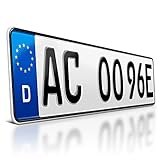 schildEVO 1 E-Kennzeichen | OFFIZIELL amtliche Nummernschilder | Elektroauto & Hybrid Auto | Autokennzeichen Elektro | DHL Versand