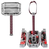 TOKKOT Thor Hammer Werkzeugkoffer Set,Tägliche Reparatur Gefüllt Haushalt Werkzeug,Werkzeugkasten Set für DIY und Holzbearbeitung,Geschenke für Herren,Halloween Deko