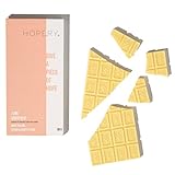 HOPERY Badeschokolade Lime Grapefruit 80g | pflegendes Crembad aus Kakaobutter und BIO Arganöl | ohne Palmöl | Vegan | spendet direkt 20 Cent für bedrohte Orang-Utans | handgefertigt in Würzburg
