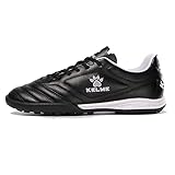 Kelme Fußballschuhe Herren Athletics TF Innenbereich Fußballschuhe Erwachsene Jungen Trainingsschuhe Professionelle Turf Futsal Football Schuhe Unisex Schwarz 43