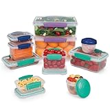 Sistema Frischhaltedosen für Lebensmittel | Meal Prep-Behälter mit DeckelnLunchboxenSnackdosen & mehr | Stapelbar & Luftdicht | BPA-frei | 20 Stück