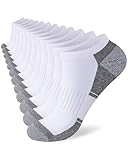 inaWarm Sneaker Socken Herren 43-46 39-42 47-50, 6 Paar Gepolsterte Sportsocken, Baumwolle Laufsocken, Atmungsaktive Kurze Socken, Anti-Blasen