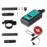 Tofficu Motorrad Schnellladegerät SAE zu USB Adapter mit Voltmeter Unabhängiger Ausschalter Kompatibel Robustes Abs Silikon Kupfer Material für Motorrad und Bike Batterien