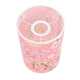 NUOBESTY Pink Hirsch Kronleuchter Kleiner Lampenschatten kleiner Lampenschirm kleine Lampe für Nachttisch Tischlampenschirme Lampenschirme klein Lampenschirm Tischlampe Stoff Rosa