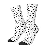 Sport Socken 40cm Polka Dot Schwarz-Weiß-Spot.Webp Muster Socken Unisex Verrückte Socken Flauschige Crew-Socken Für Männer, Geschenke, Geburtstage