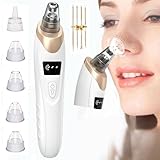 Porenreiniger Gesicht Mitesserentfernung, Porensauger Gesicht Mitesser Entferner mit 5 Saugkraft, 3 Modi Pickelsauger Vakuumsauger für Pickel Akne Blackhead die Gesichtshautreinigun