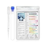 16 in 1 Trinkwasser Teststreifen - 50 Streife Wasserteststreifen für Trinkwasser Schnelltest/Pool Teststreifen Whirlpool für Aquarium/Wasserteststreifen für Gesamthärte PH-Wert Brom Chl