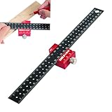 Streichmaß,Kombinationswinkel Zimmermannswinkel 30cm, Anreißlineal Edelstahl, Anreisswerkzeug Metall, Streichmaß Metall mit Anschlag, Winkel Holzbearbeitungswerkzeug für Holzbearbeitung und Design