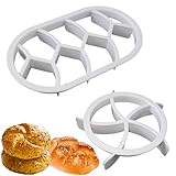 2 Stück Brotstempel,Brötchen Ausstecher Kunststoff,Brötchenstempel Set,Diy Teig Keks Presse Backen Semmelstempel Für Kaisersemmel Stempel Für Brot Zuhause,Semmeldrücker,Brötchenstempel,Brotstempel