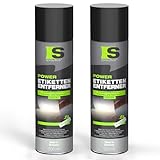 Spraytive Power Etikettenentferner 2x 500ml – Acetonfrei, Klebereste-Entferner & Etikettenlöser, Reiniger für Aufkleber & Markierungsfarben – Schnelle, rückstandslose Entfernung, Made in Germany