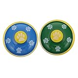 Mikinona 2 Stück Handglocke Serviceglocke für Restaurant und Hotel Kreative Tischglocke mit Buntem Design Hilfsmittel für Gäste und Empfang Leicht und Robust für Medizinische Praxen