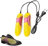 Elektrischer Schuhtrockner, Schuhtrockner Elektrisch, Schuhwärmer Stiefeltrockner, Schuhwärmer, Tragbarer Schuhtrockner, Stiefeltrockner für Skischuhe Socken Schuhe Handschuhe, Gelb