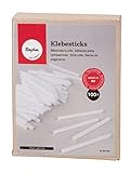 Rayher Klebesticks, Länge 100 mm, 7 mm ø, farblos, 100 Stück, für Standard-Mini-Heißklebepistolen, 33497702