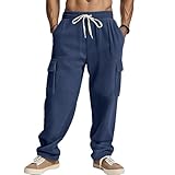 Arbeitshosen Männer Slim Fit Stretch Sommer Pants Aktivitäten Im Freien Klassisch Angelhose Baggy Outdoor Hosen Für Herren Winter Schnittschutzhose Bauarbeiter 2025 Neu Marine 3XL