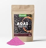 Biomatea Acai Beeren Pulver – 100% rein – Ohne Zusätze, Vegan, Glutenfrei – Ideal für Smoothies, Joghurt & Müsli – 100g Zip-Beutel für Frische, Acai Powder Superfood
