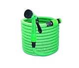 TEMPO DI SALDI Ausziehbarer Gartenschlauch 60 m mit 7 Funktionen für die wasserdichte Reinigung