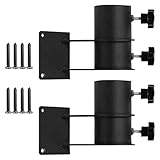 Sonnenschirmklemme | 2-teiliges Zubehör für Terrasse | Sonnenschirmhalter für den Außenbereich, für Balkon, Café, Strand, Pool, Garten, Event, Außenbereich, Zaun, Ponton, Boot, Rasen