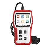 SUAVER OBD2 Diagnosegerät Scanner-Diagnosewerkzeug,OBDII/EOBD Diagnose Fehlerspeicher Auslesen, KFZ Auslesegerät Auto for Alle Fahrzeuge Nach 2002 (Rot)