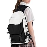 SZLX Schulrucksack Damen Leichte Schultasche Casual Daypack College Laptop-Rucksack für Männer Frauen Wasserfestes Reise Rucksack für Sports High School Backpack Teenager Schultaschen Mädchen