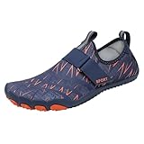 Mobanna Unisex Barfussschuhe Damen & Herren Barfußschuhe Wasser Schuhe Atmungsaktive Fitnessstudio Fitness Wasserschuhe Sommer Weich Freizeit Zehenschuhe Sommerschuhe Jogger Outdoor Kletterschuhe