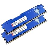 DDR3 16GB Kit (8GBx2) Desktop RAM 1866MHz PC3-14900 UDIMM Non-ECC Unbuffered 1.5V 2Rx8 Dual Rank 240 Pin CL13 PC Computer Memory Upgrade Module Arbeitsspeicher Kit (Blau)