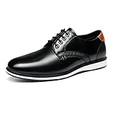 Bruno Marc Herren Anzugschuhe Schnürhalbschuhe Klassischer Business Derby Oxford Hochzeit Schuhe Schnürschuh Lederschuhe,Size 42,Schwarz,SBOX2225M-E