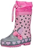 Playshoes Unisex Kinder Gummistiefel Zugband Regenstiefel, Katze, 32 EU