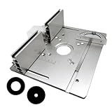 Respicefinem Frästisch-Einlegeplatte, 2-in-1-Holzbearbeitungsbank, Klappbrett für elektrische Fräs- und Trimmmaschinen, Aluminiumlegierungskonstruktion mit 85 x 85 mm und 70 x 60