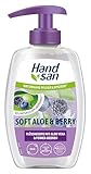 Handsan Flüssigseife Soft Aloe & Berry 300 ml Spender, vegane Seife mit Aloe vera & Power -Beeren