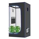 VIEWALL Growzelt 60x60x120cm,Grow Zelt für Pflanzen,Anzuchtbox,Zuchtzelt,Gewächshaus Box,Growschrank Klein für Blumen Gemüse Kräuter Tomaten Geeignet für Den Innen und Außenbereich