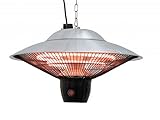 Jet-Line® | Elektrische Terrassen-Decken-Lampe 'Atlas' | Deckenheizstrahler | Heizstrahler | Terrassenstrahler | Infrarot | Leistung bis 1500 W | Fernbedienung | LED Lampe