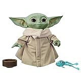 Star Wars The Child sprechende Plüsch-Figur mit Sounds und Accessoires, The Mandalorian Spielzeug, Baby Yoda 19 cm Groß