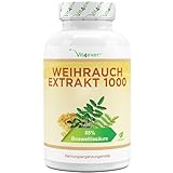 Weihrauch Extrakt - 365 Kapseln - Premium: 85% Boswellia-Säure - Hochdosiert mit 1000 mg je Tagesdosis - Echtes indisches Boswellia Serrata - Laborgeprüft - Vegan