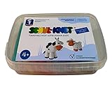 Feuchtmann SCHUL-KNET Box Maxi | Knetset 10 x 40g Kinderknete in Stangen | vegane und glutenfreie Spielknete | nicht trocknende Knete | ungiftige Modelliermasse für Kinder