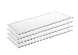 LUXULA 4er Pack LED Panel 120x30cm - 4000K Neutralweiß 36W 3600lm - flimmerfrei - Backlit - Rasterleuchte Einbaupanel für Rasterdecke - inkl. 230V Netzteil