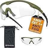 HTS HUNTERSKY S53 Anti-Beschlag-Schutzbrille, taktischer Schießstand, ballistischer Augenschutz, Jagd, Airsoft, Reiten, Pickleball