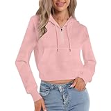 Generisch Pullover Damen Strickpullover Winter Rundhals Pulli Herbst Lose Sweatshirt Langarmshirt aus Strick Oberteile Frauen Sport Slim Fit Langärmelige Reißverschluss Sweatshirt