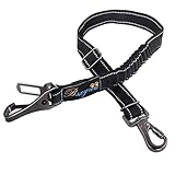 Hundegurt fürs Auto 3 in 1, Länge Verstellbarer Hund Anschnallgurt, Mit Elastischer Ruckdämpfung und Starke Karabiner Sicherheitsgurt, Hundesicherheitsgeschirr für alle Hunde und Katzen.