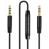 Ersatz-Audiokabel für Beats Solo2 Solo3 Studio3 Wireless Pro Sony WH-1000XM4 WH-1000XM5 mit Inline-Mikrofon und Lautstärkeregler, 3,5 mm auf 3,5 mm Stecker