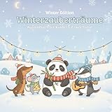 Winterzauberträume: Ein gemütliches Winter-Ausmalbuch voller süßer Szenen und magischer Momente