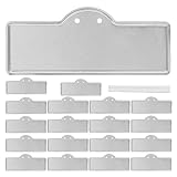 Homoyoyo 50 Stück Pflanzenstecker Pflanzenschilder Gemüsegartenmarkierungen Beschriftung Pflanzenschilder Aluminum Plant Tag Wetterfeste Pflanzenetiketten Pflanzschilder Plant Signs Silver