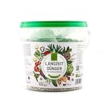 GemüseProfi Langzeitdünger 500 g – NPK 12-5-20 + Ca + Mg, bis 3 Monate Wirkung, Gemüsedünger für Gemüsebeete, Gewächshaus & Balkon