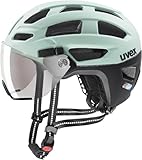 uvex Finale Visor - sicherer Fahrradhelm für Damen und Herren - individuelle Größenanpassung - 100% UVA-, B, C Schutz - Jade-Black matt - 52-57 cm