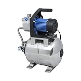 Güde 94637 HWW 1000E Hauswasserwerk (1000W, 3500l/h, Druckschalter, 19 l Edelstahltank, Förderhöhe 44M), 46 x 27 x 52 cm