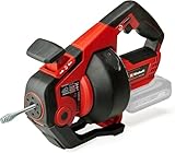 Einhell Akku-Rohrreiniger TE-DA 18/760 Li-Solo Power X-Change (18 V, Li-Ion, 7,6 m lange Reinigungsspirale, geeignet für Rohrdurchmesser 16-55 mm, Lieferung ohne Akku & Ladegerät)