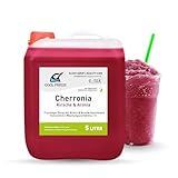 Slush Eis Sirup Quality-Line – Aronia & Schwarzkirsche | Konzentrat 5 L 1:5 | Glycerin Frei | für Ninja Slushy Maschine | Premium-Qualität direkt vom Hersteller