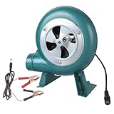 Rudiaoa Gebläseventilator, Haushaltsgebläse, Eisen, Grillgebläse, kleines Zentrifugalgebläse, Ventilator, 30 W, 40 W, 60 W, 80 W, 5,5 x 2,1 mm, Adapter für Grill