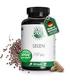 Selen | Hochdosiert 300µg je Kapsel aus schwarzem Senfextrakt |180 Kapseln | 6 Monate Vorrat | 100% Vegan & Ohne Zusätze | Green Naturals®